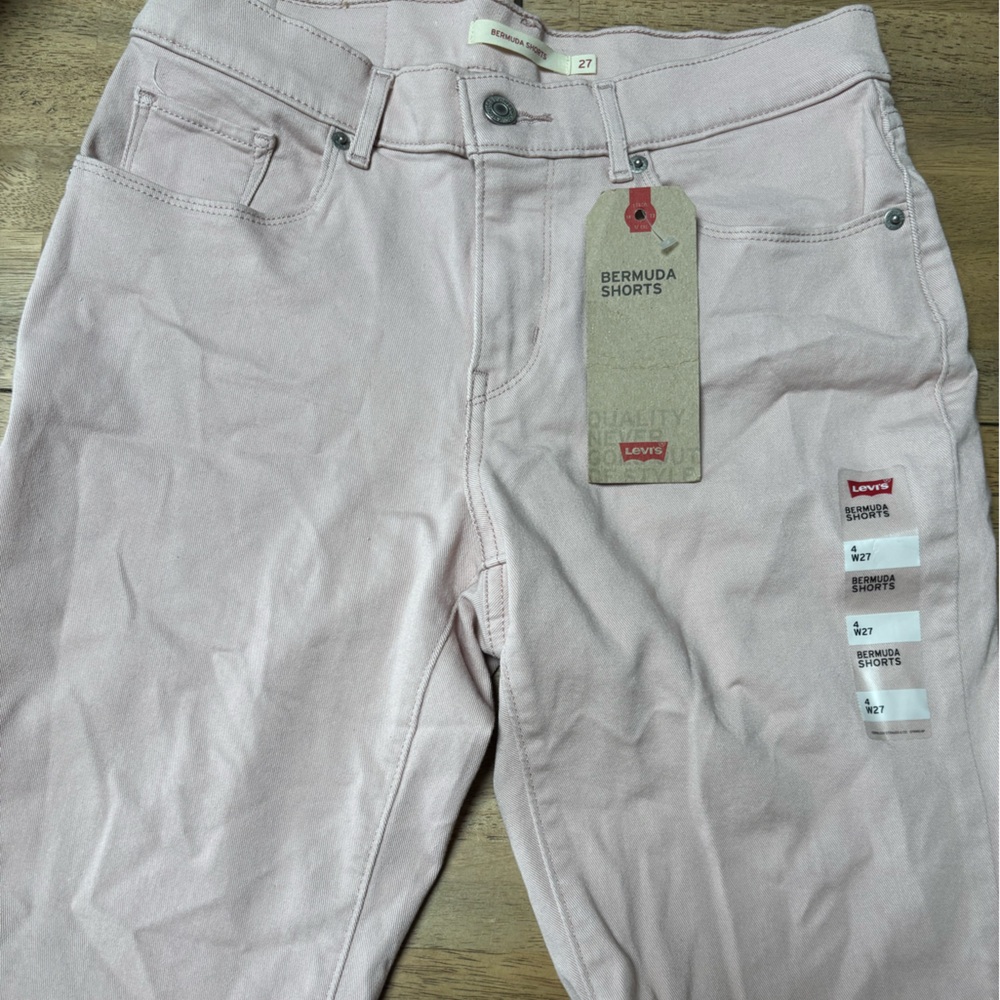 Levi's Pink Jean Shorts Classic Style